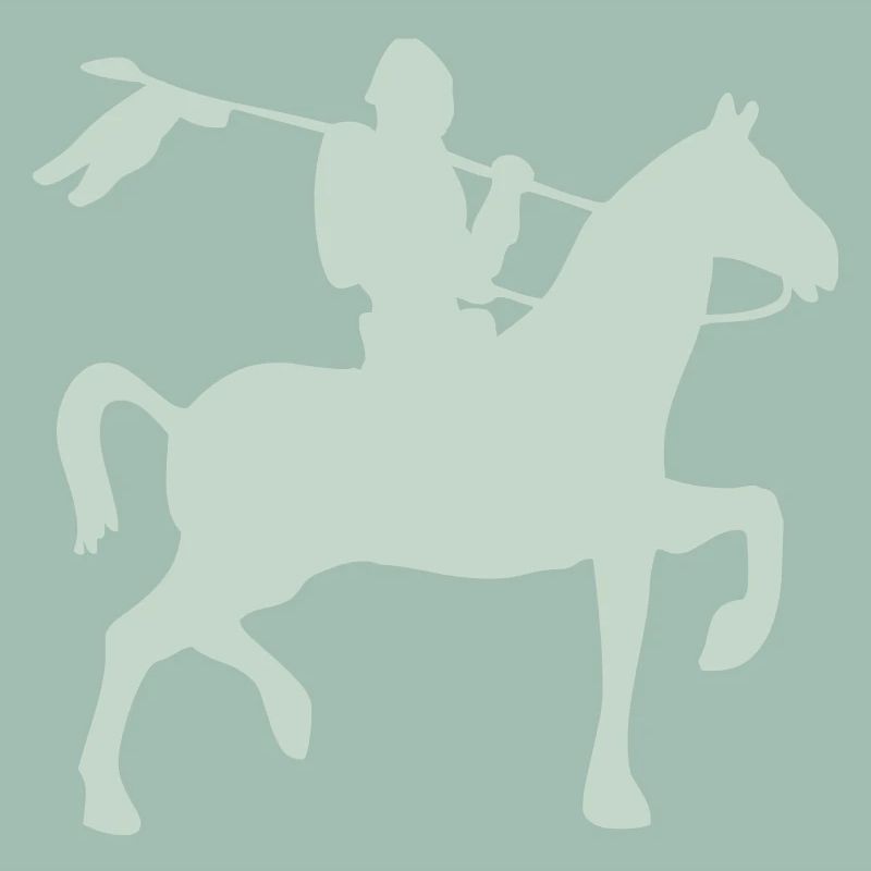 Knight warrior on a horse
