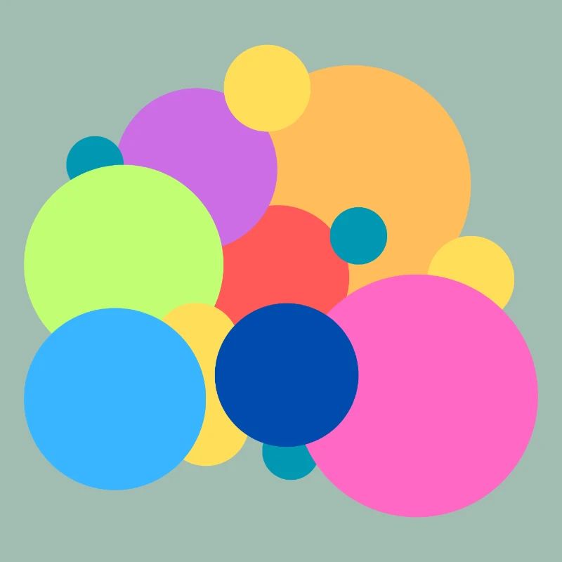 Points de couleur ludiques