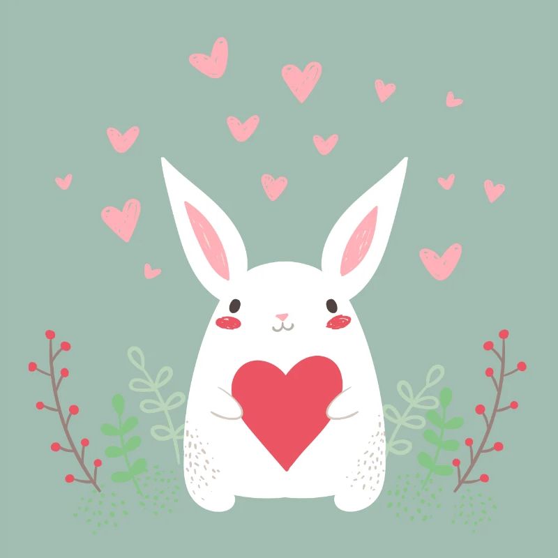 Eastern Bunny Easter Bunny Rabbit Ears Cute LOL
