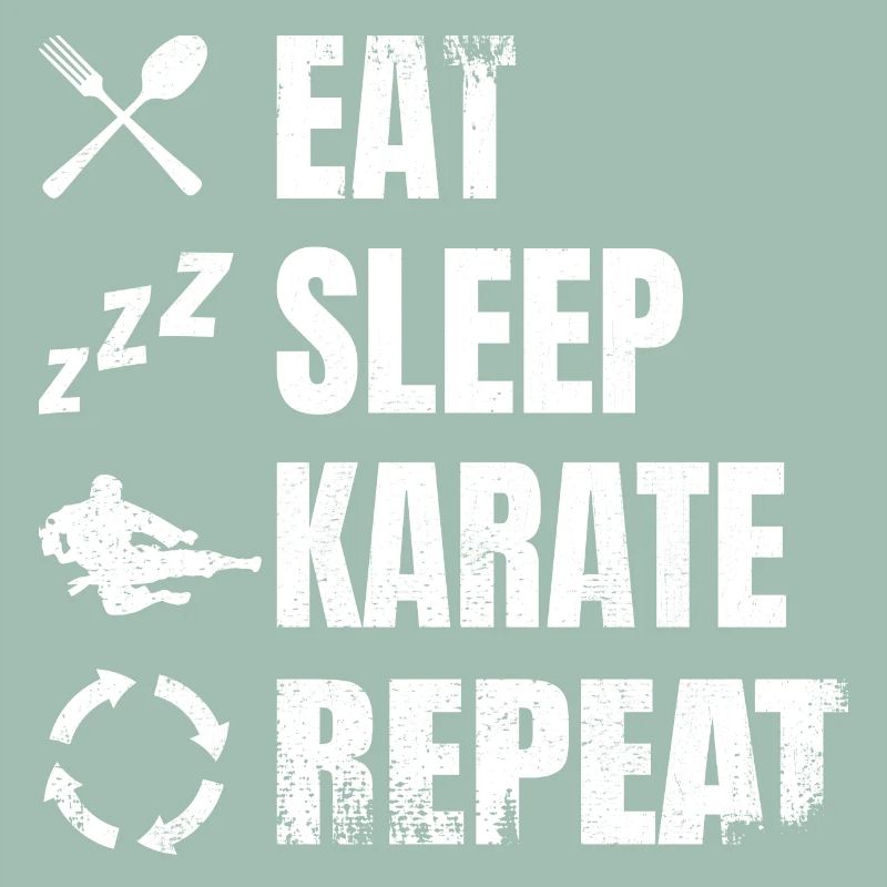 Manger Sommeil Karaté Répéter