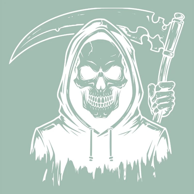 Grim Reaper Skull Design