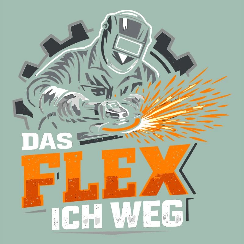 Handwerker Das Flex Ich Weg Lustig