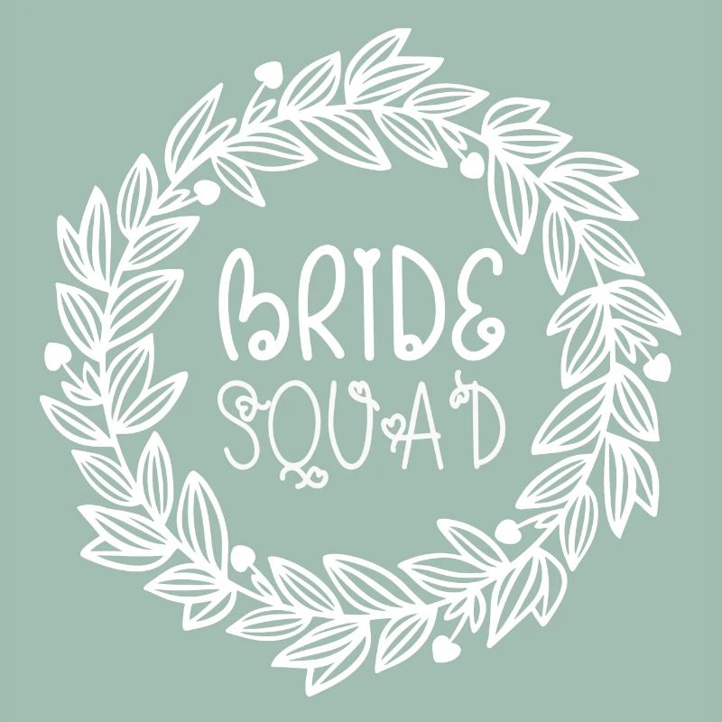 Bride Squad Couronne Feuilles