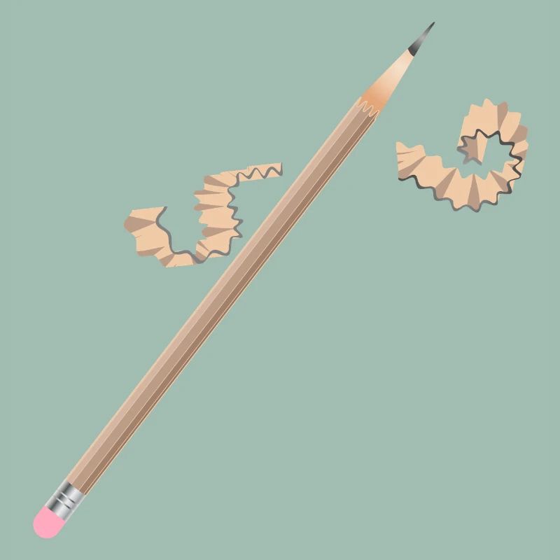 Pencil with Eraser – Creative Drawing Motif