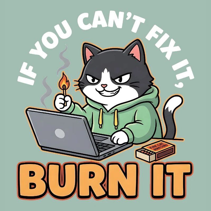 Burn It – Funny Saying for Programmers