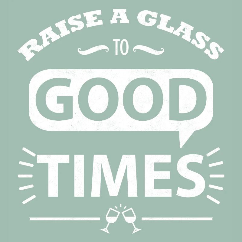 Erheben Sie ein Glas auf gute Zeiten