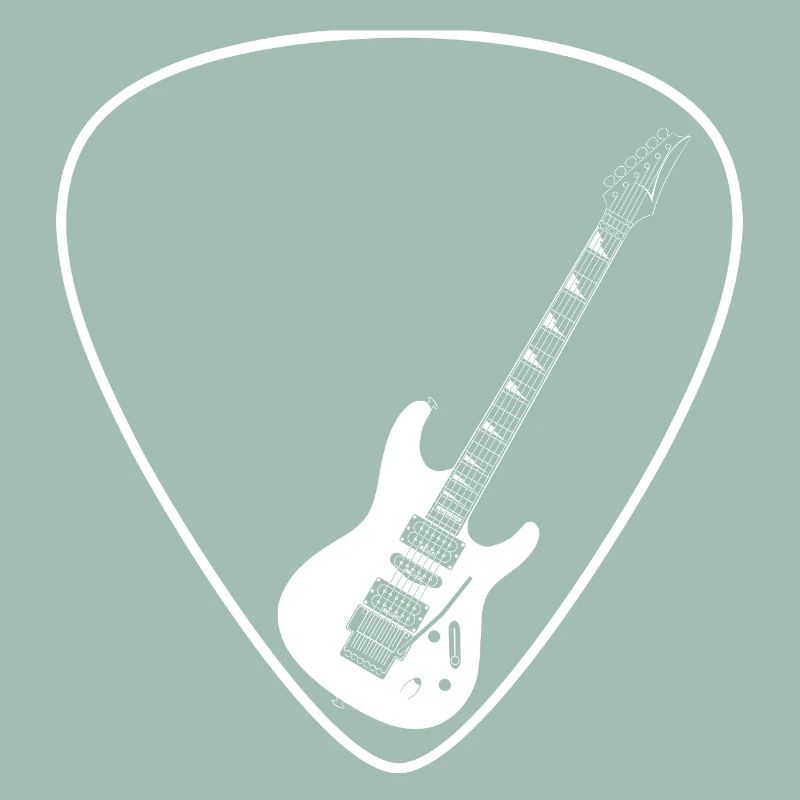 Electric guitar (Strat shape) for dark backgrounds