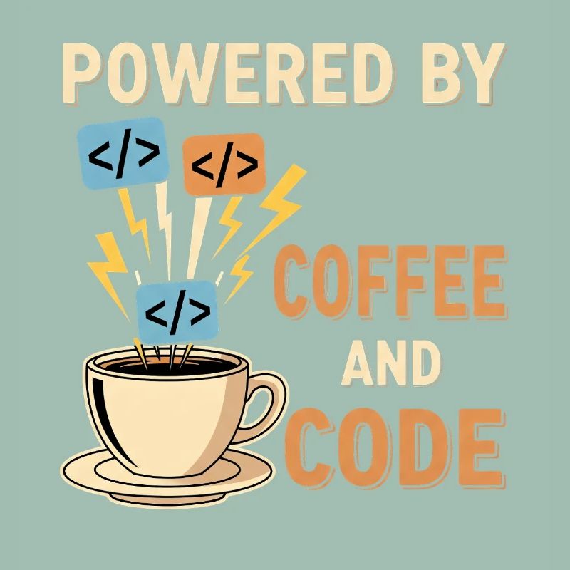 Programmer Coffee Motif Design