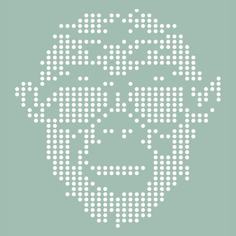 Monkey mit Sunglass Pixel-Design