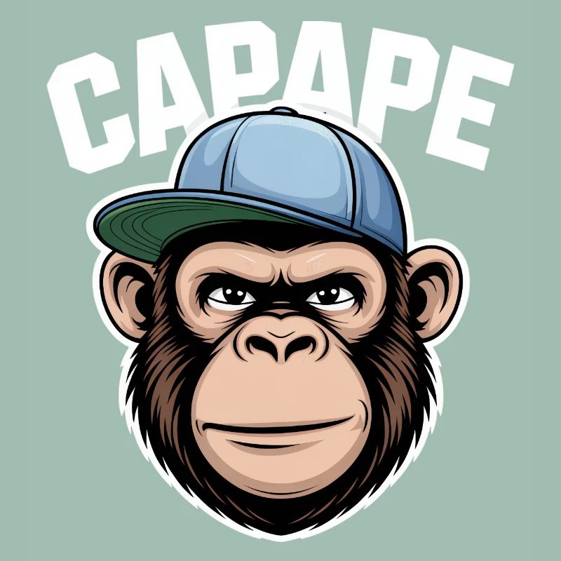 Capape Monkey Head with Cap Urban Style