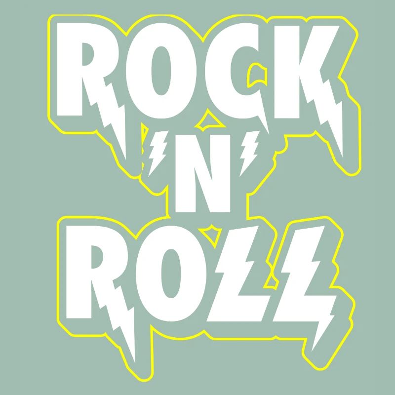 Rock 'N' Roll Lightning 3D-Logo
