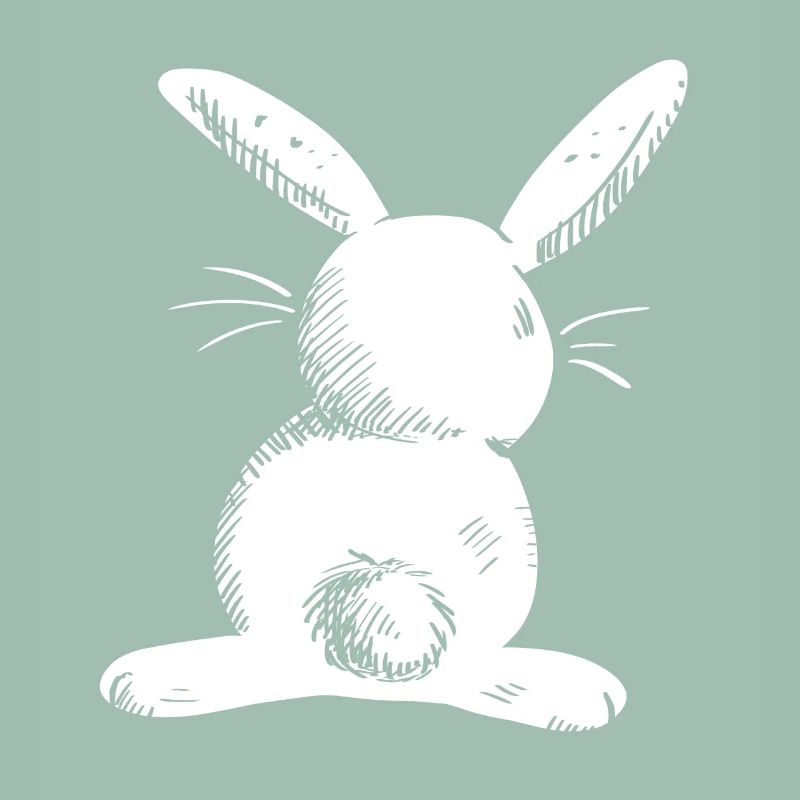 White long eared hare comic