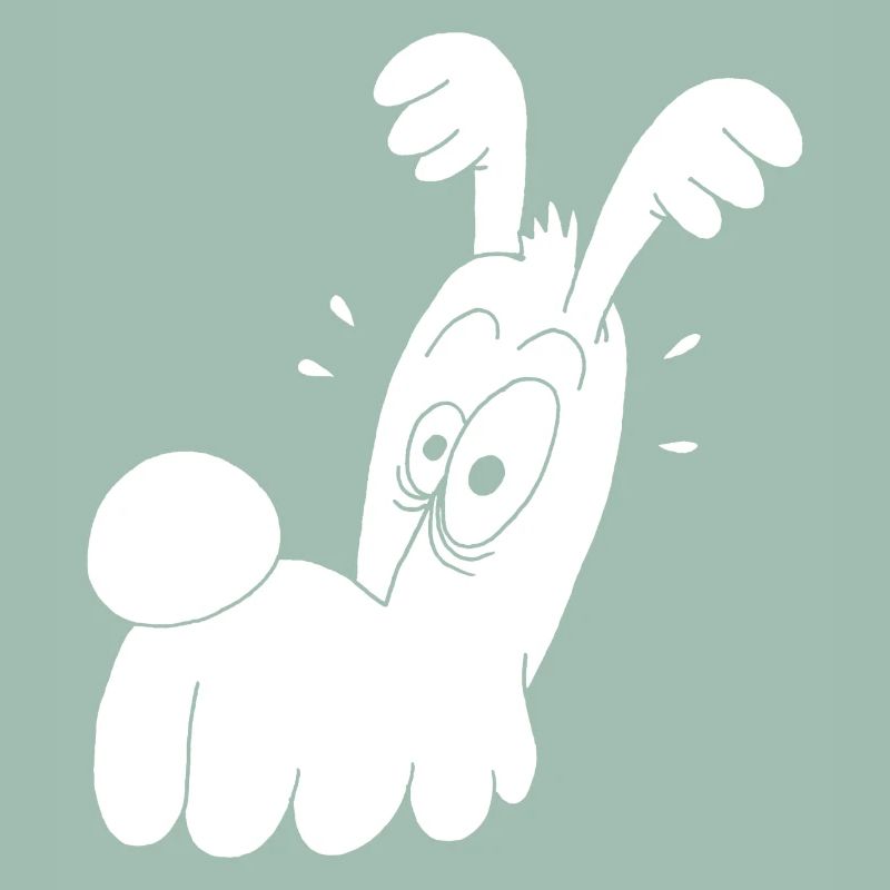 Funny White Dog