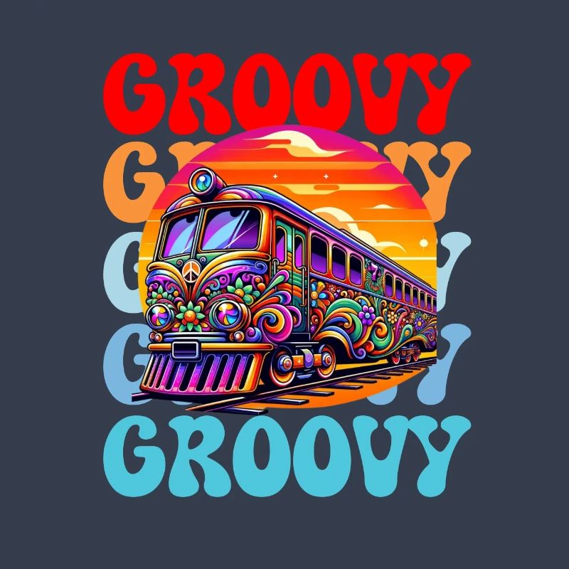 Groovy Psychedelischer Bus