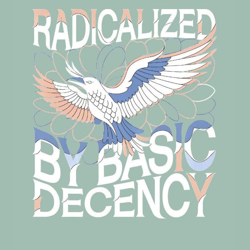 Radicalized by Basic Decency Statement Kunst