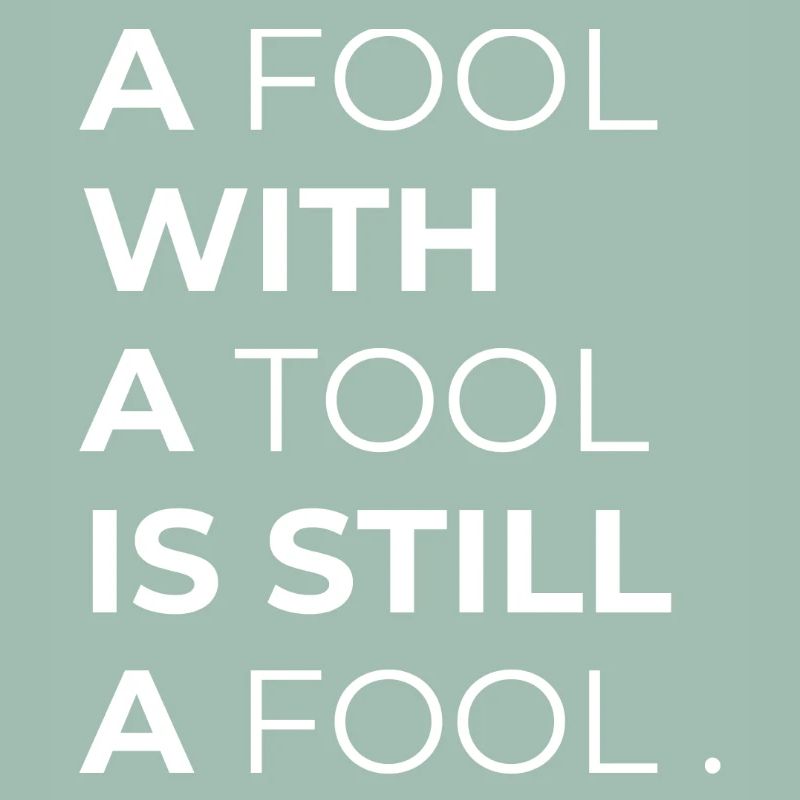 Toolwise Fool: Mutige Typografie