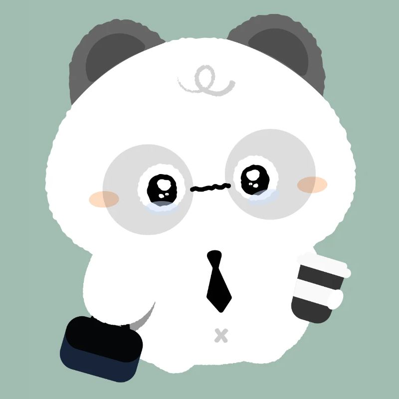 Müder Panda