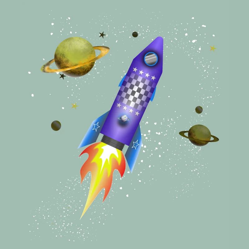 Rocket in space