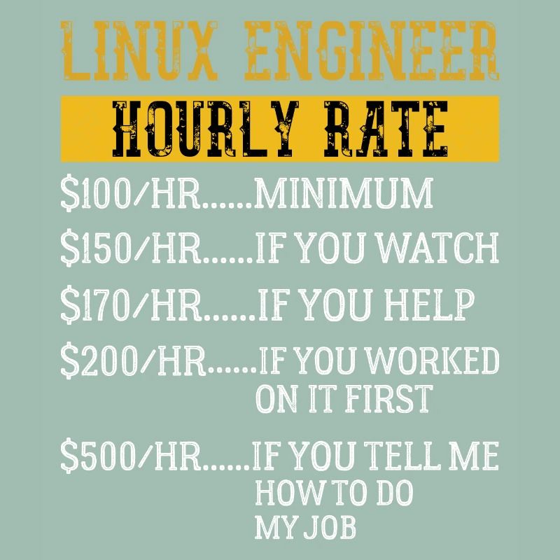Linux Engineer Hourly Rate Mechanic Labor rate