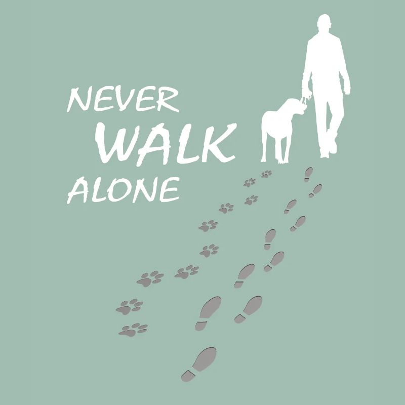 Never walk alone - Hund Gassi Geschenk