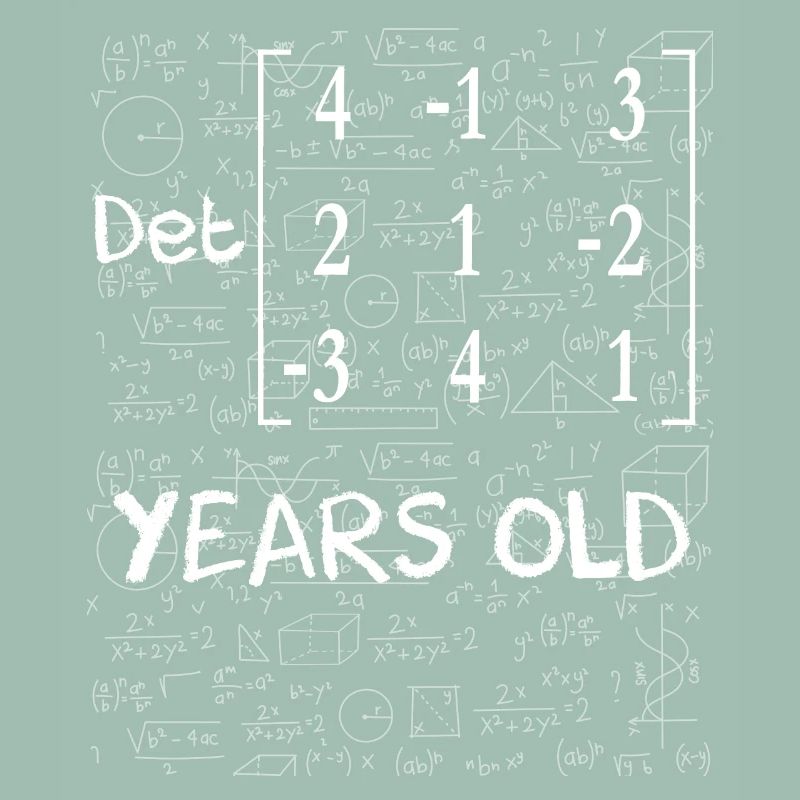 65. Geburtstag 65 Jahre Matrixdeterminante