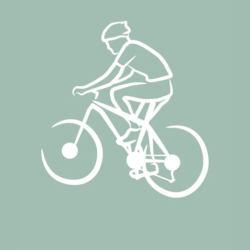 Funny mountain biker