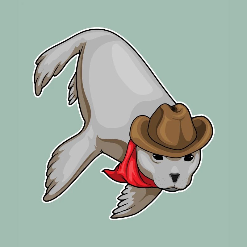 Chapeau de cowboy de phoque