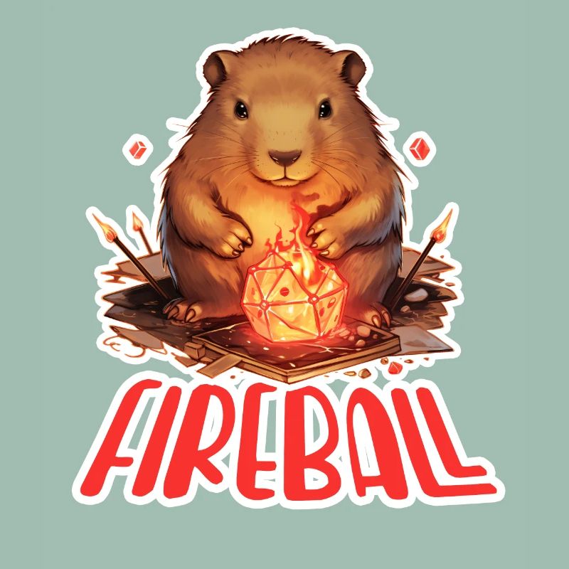 Capybara Mage – Conception de RPG boule de feu