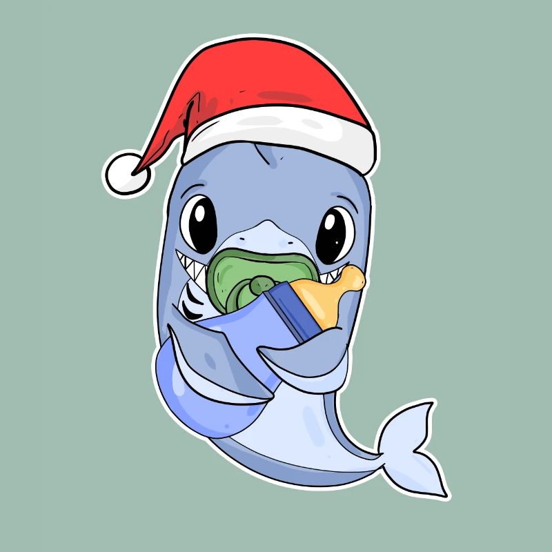Requin bébé Noël
