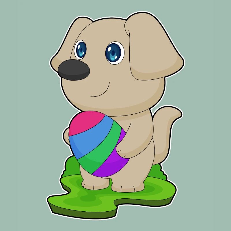 Dog Easter Easter Egg