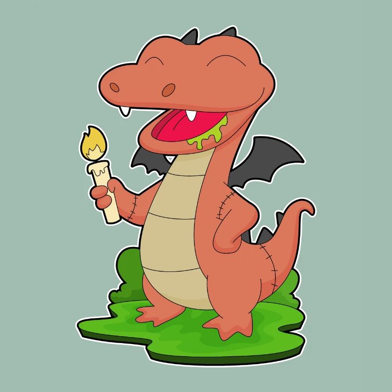 Drache Halloween Kerze