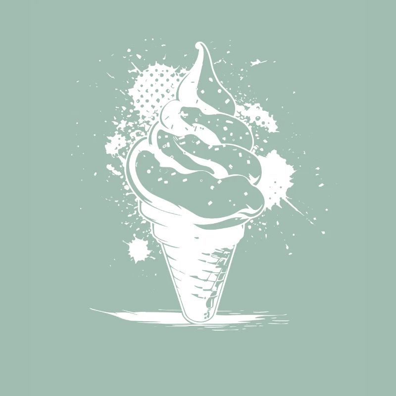 Cornet de crème glacée Dessin