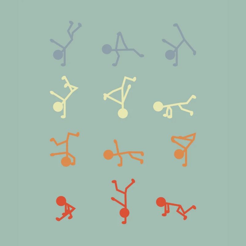 Figurines bâton breakdancer
