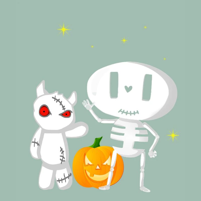 Halloweengesellschaft Gespenst und Monsterchen