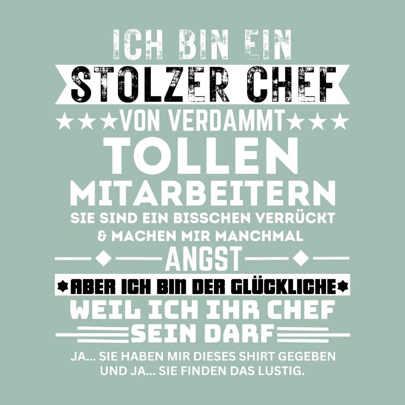 Stolzer Chef Von Verdammt Tollen Mitarbeitern
