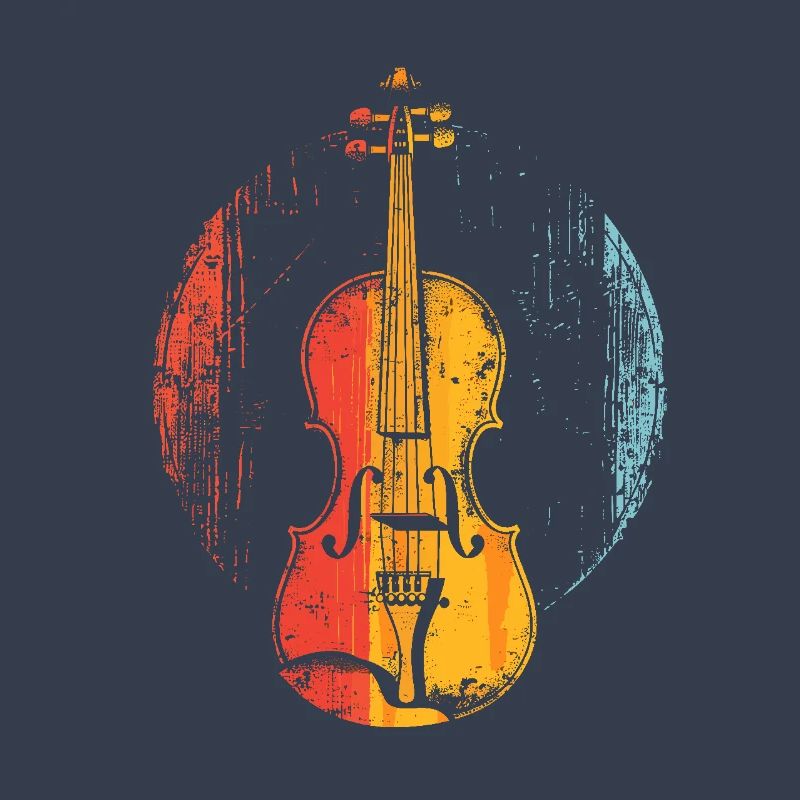 Violin Comic Style