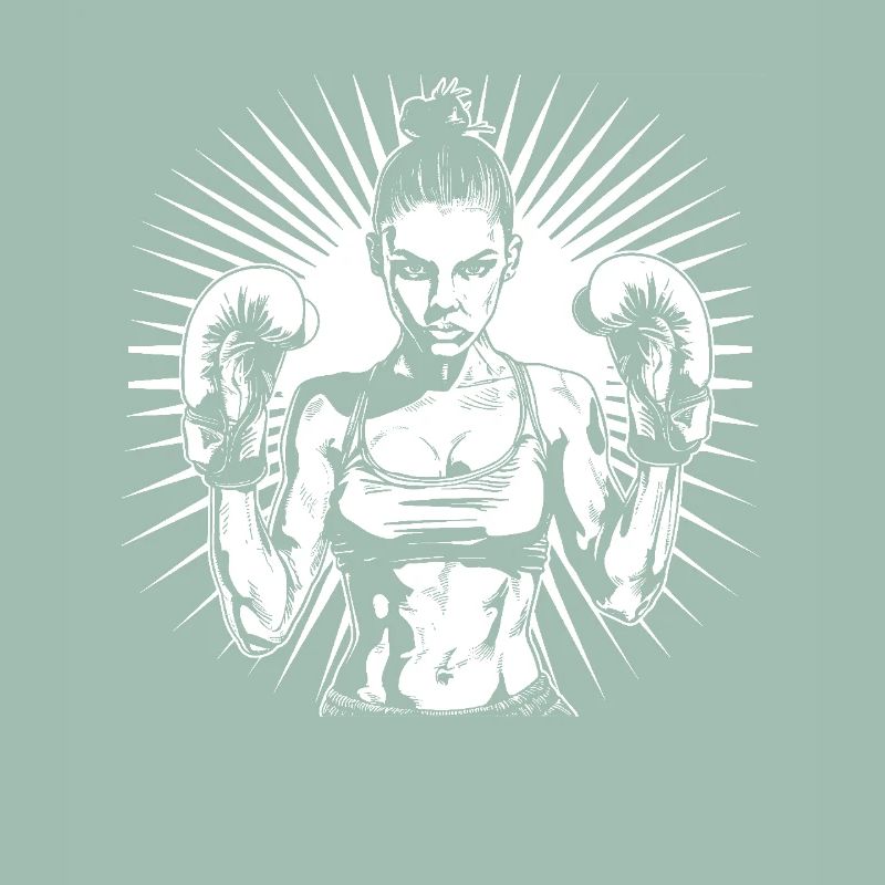 Weiblicher Boxer