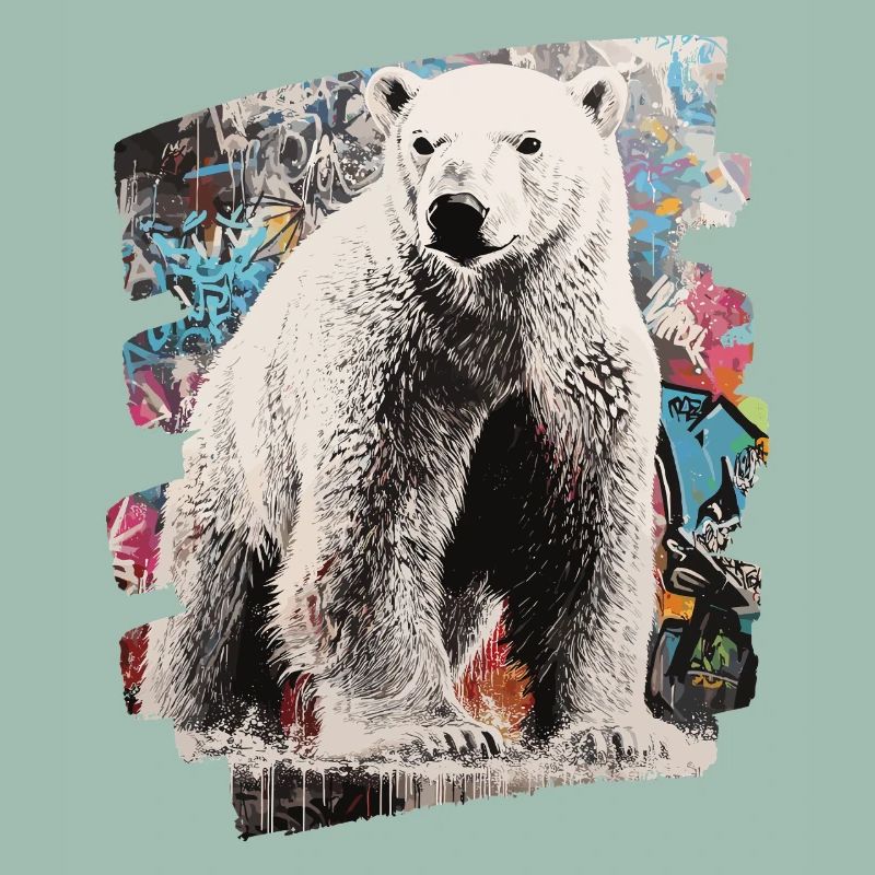Polar Bear Graffiti Sprayer