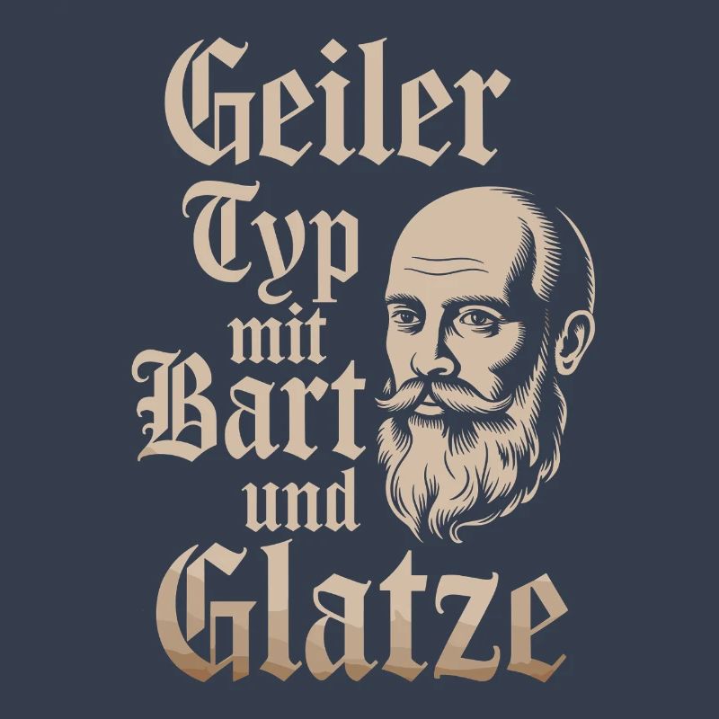 guy with beard & bald head beard wearer