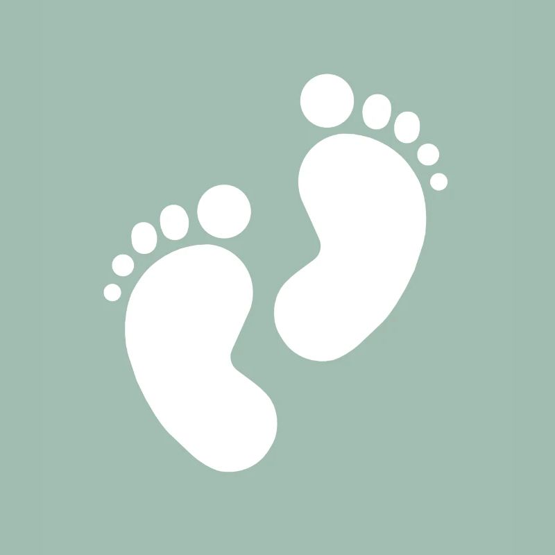 Empreinte de bébé, pieds de bébé