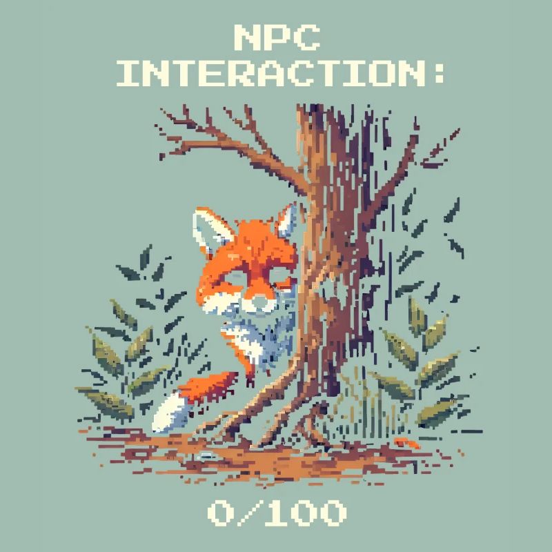 NPC Interaction: 0/100 | Introversion humor