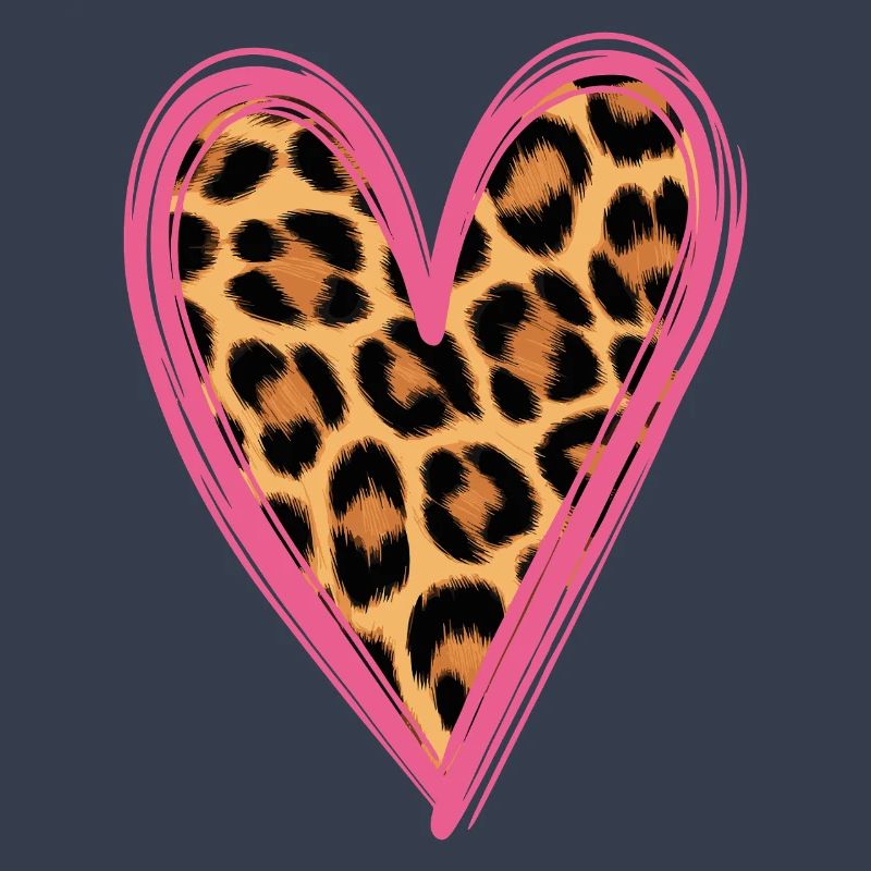 Leopard Pattern Heart Design