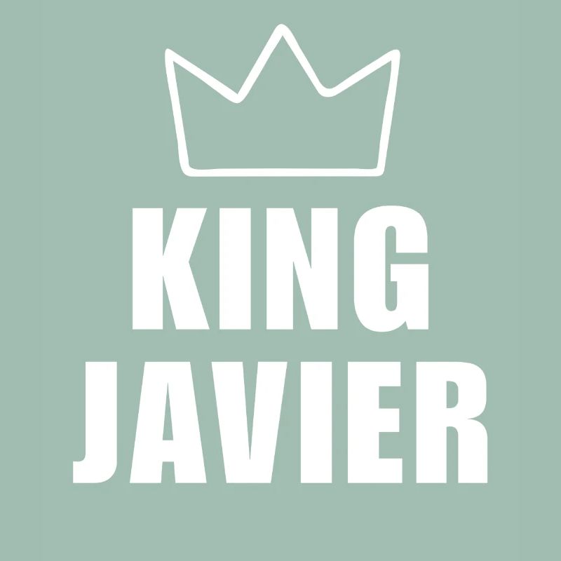 Javier Name mit Buchstabe J - King Crown Hemd