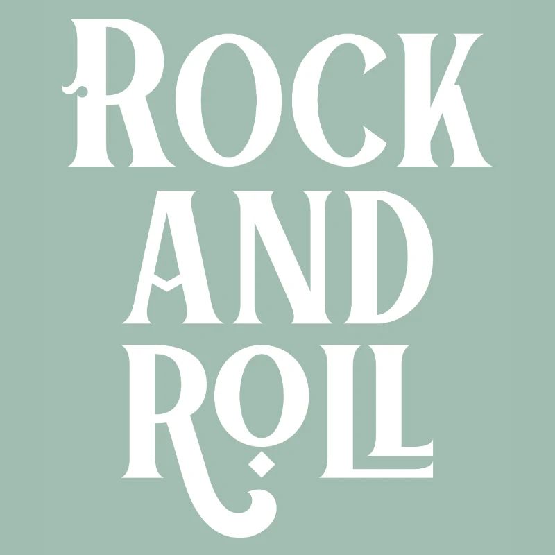Conception typographique vintage rock and roll