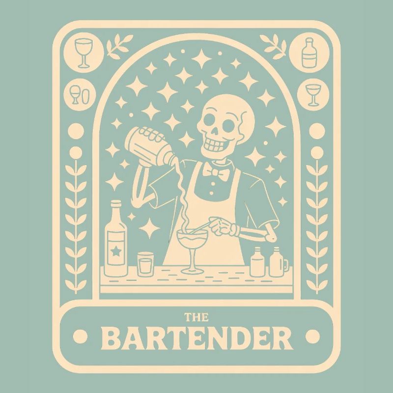 Bartender Barman The Bartender Tarot Cocktail