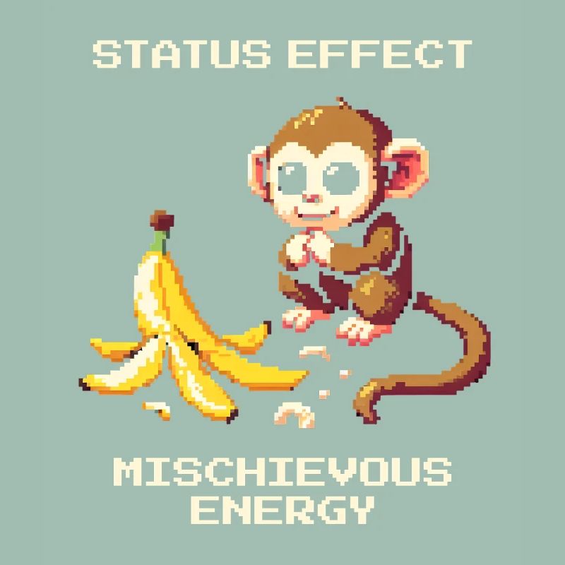 Effet de statut : Énergie espiègle | Blague de singe