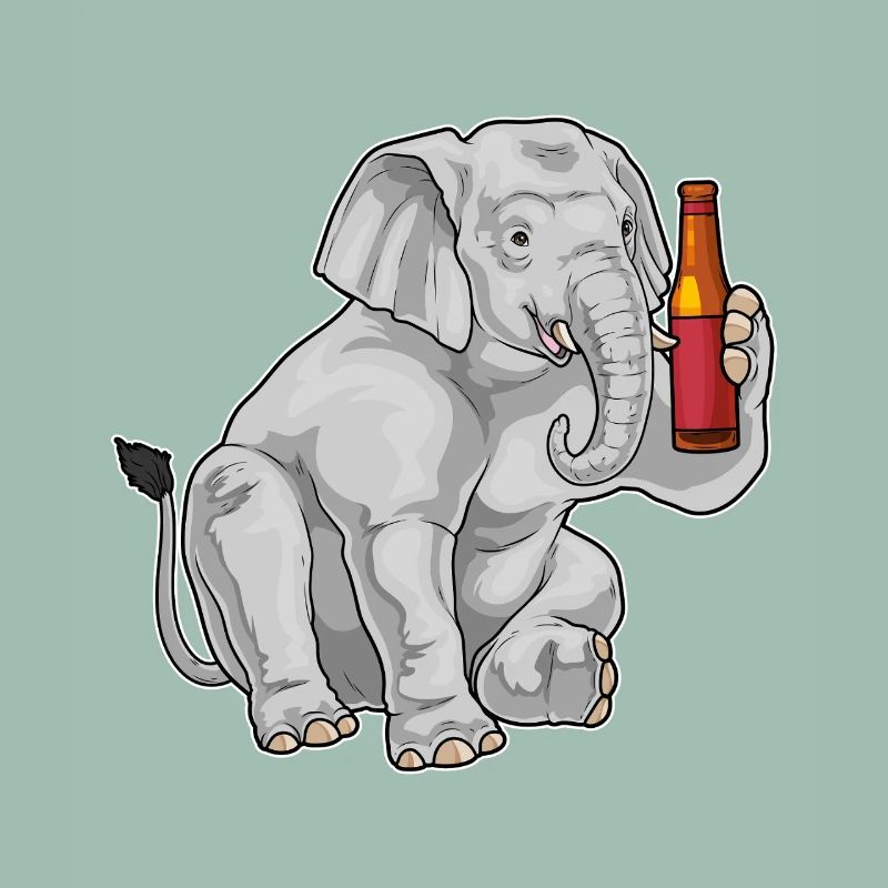 Elefant Flasche Bier