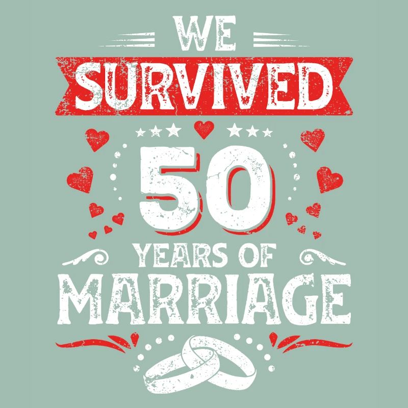 50 Hochzeit Jahrestag Ehemann Ehefrau Ehe