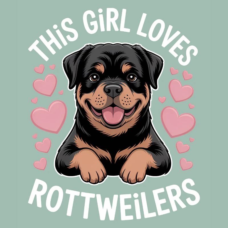 Rottweiler Spruch Mädchen Fun Rottweiler Geschenk