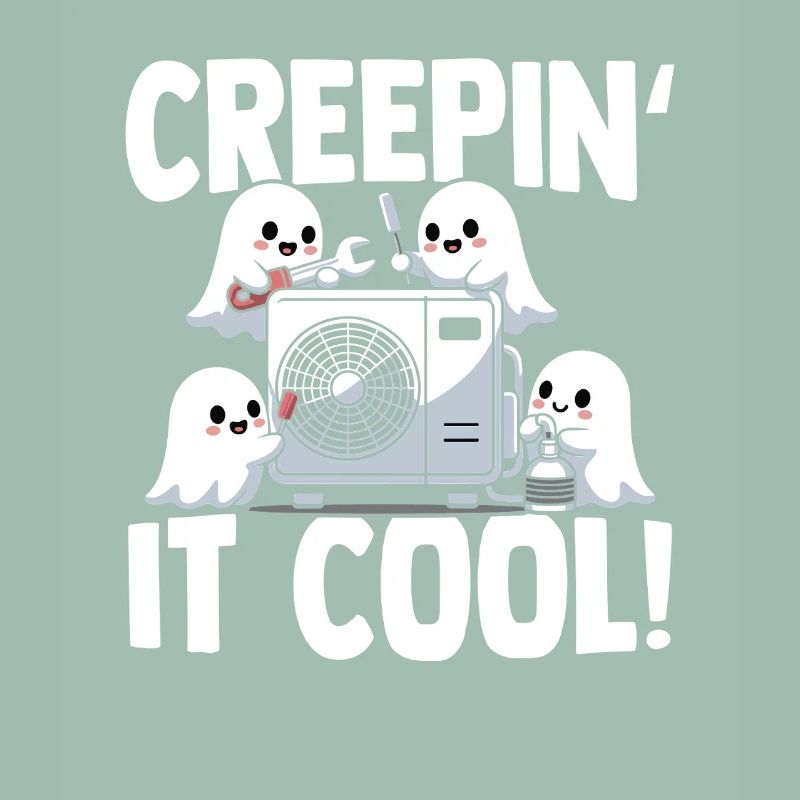 Technicien climatiseur Spooky Ghost CVAC